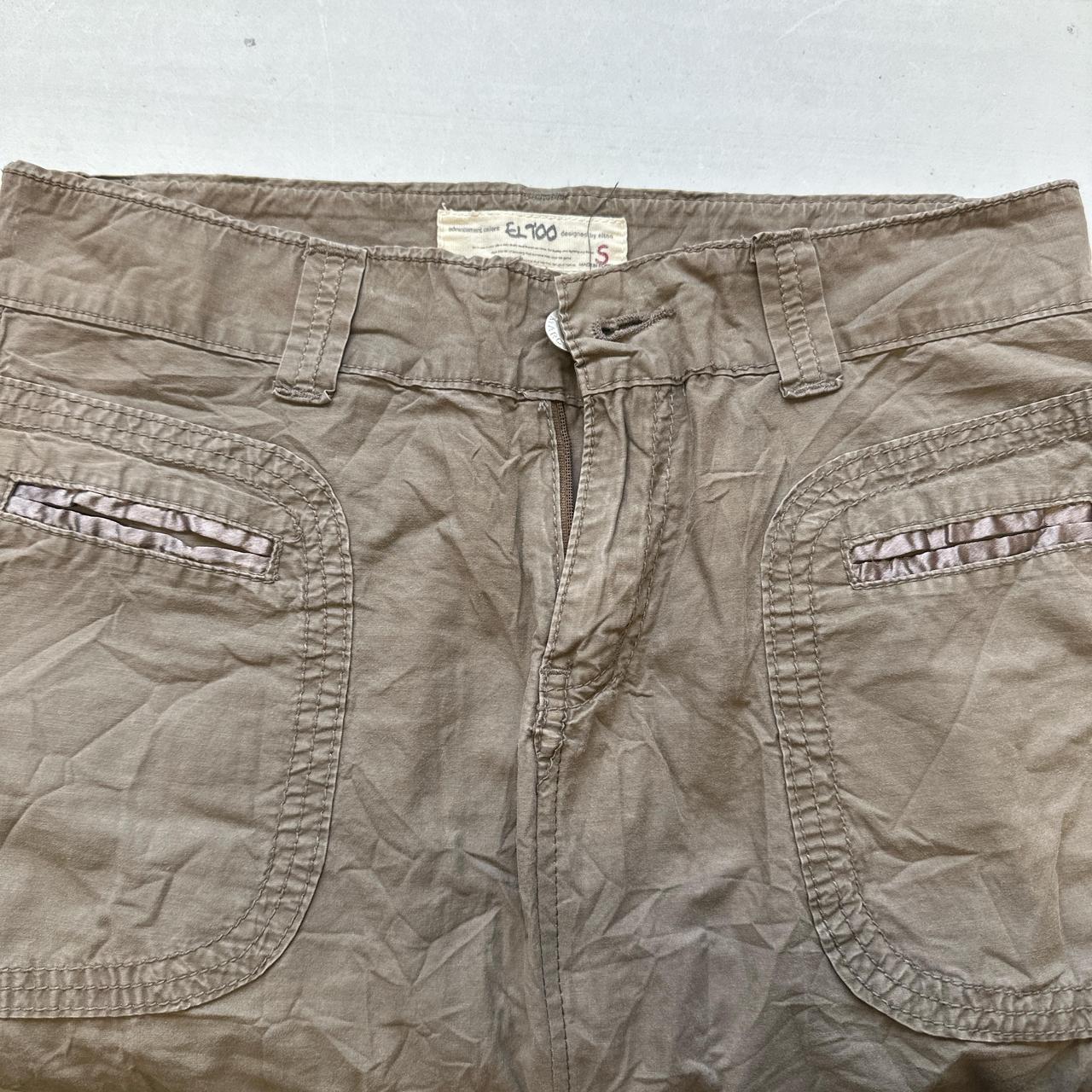 brown cargo combat mini skirt