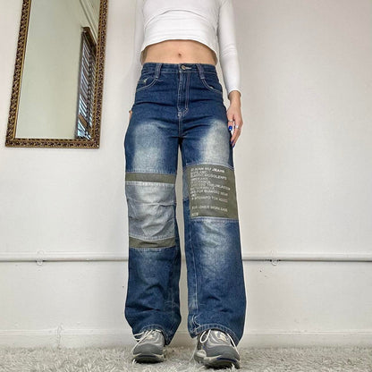 wide leg cargo jeans