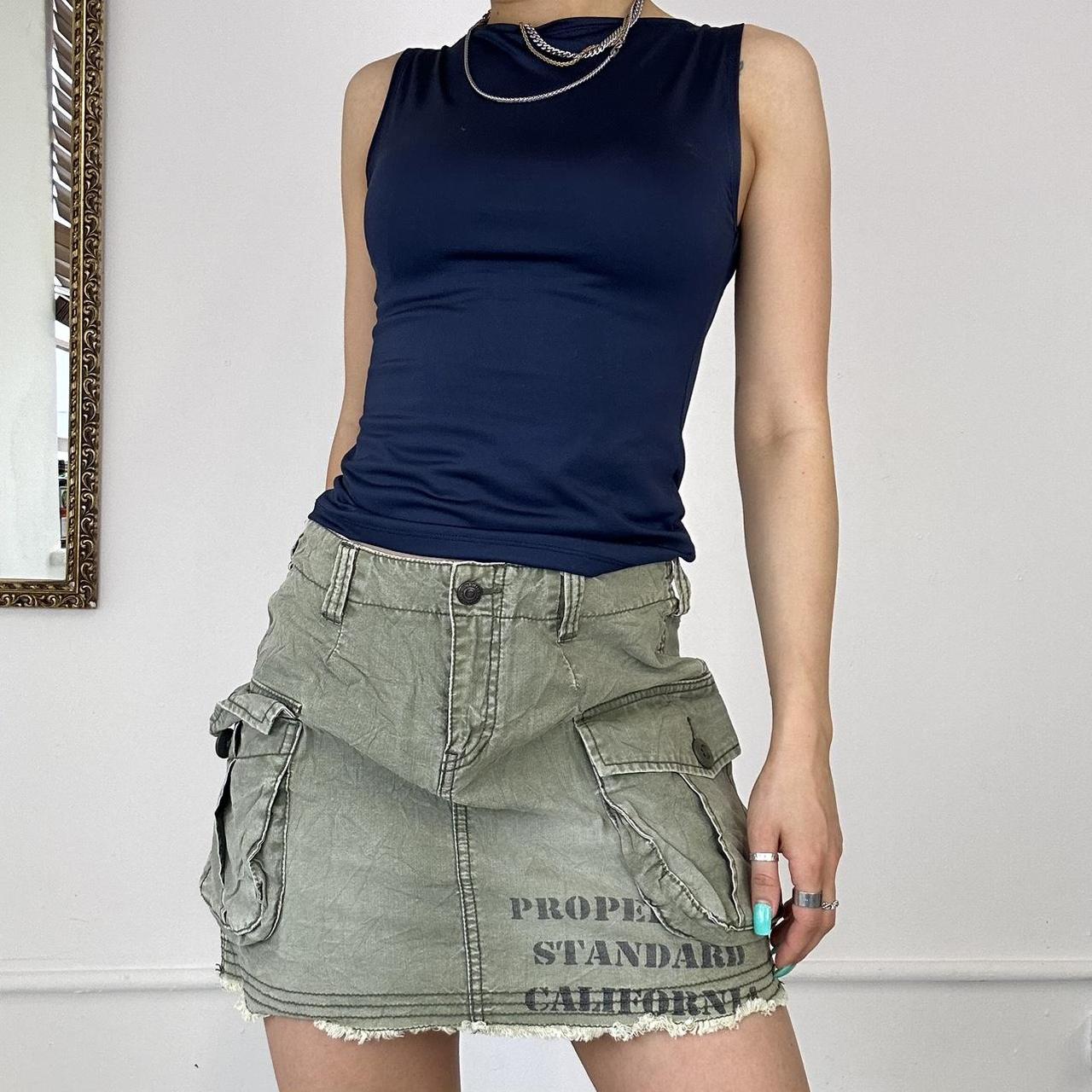 cargo combat mini skirt