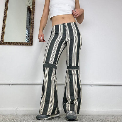 2000’s striped flare trousers