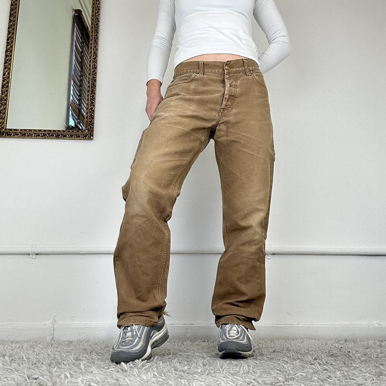 wide leg cargo trousers from carhartt