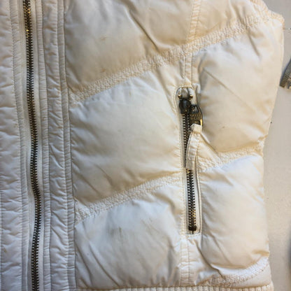 2000's white puffer gilet