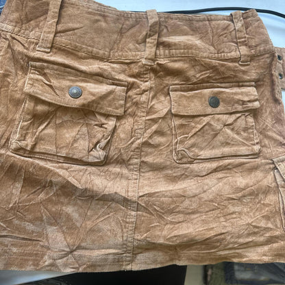 2000's corduroy mini skirt