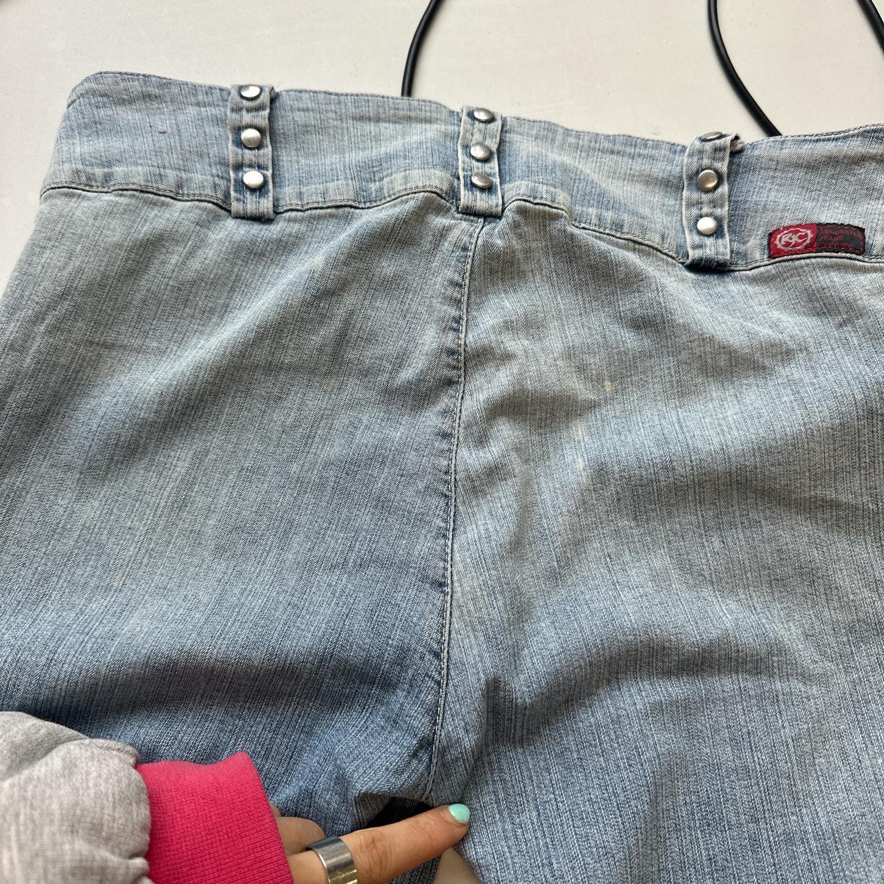 2000's flared light wash jeans