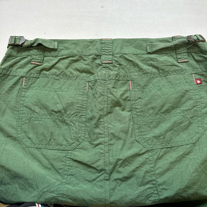 green cargo combat mini skirt