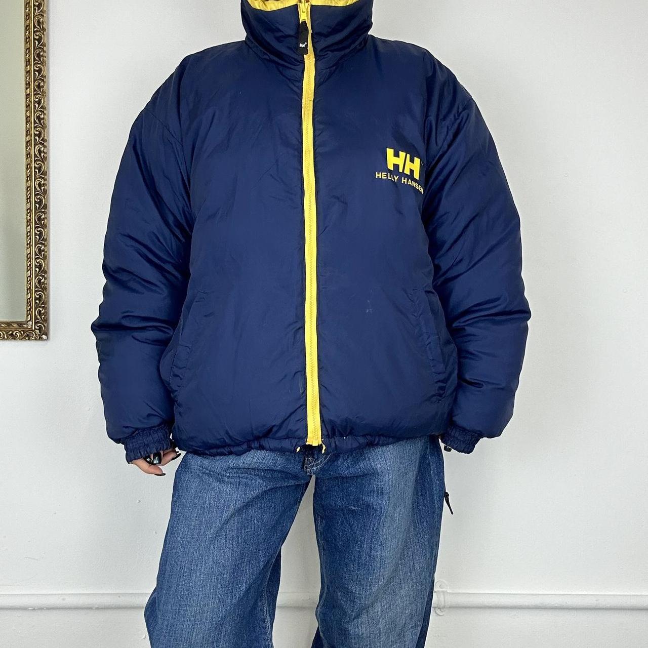 vintage helly hansen reversible puffer coat