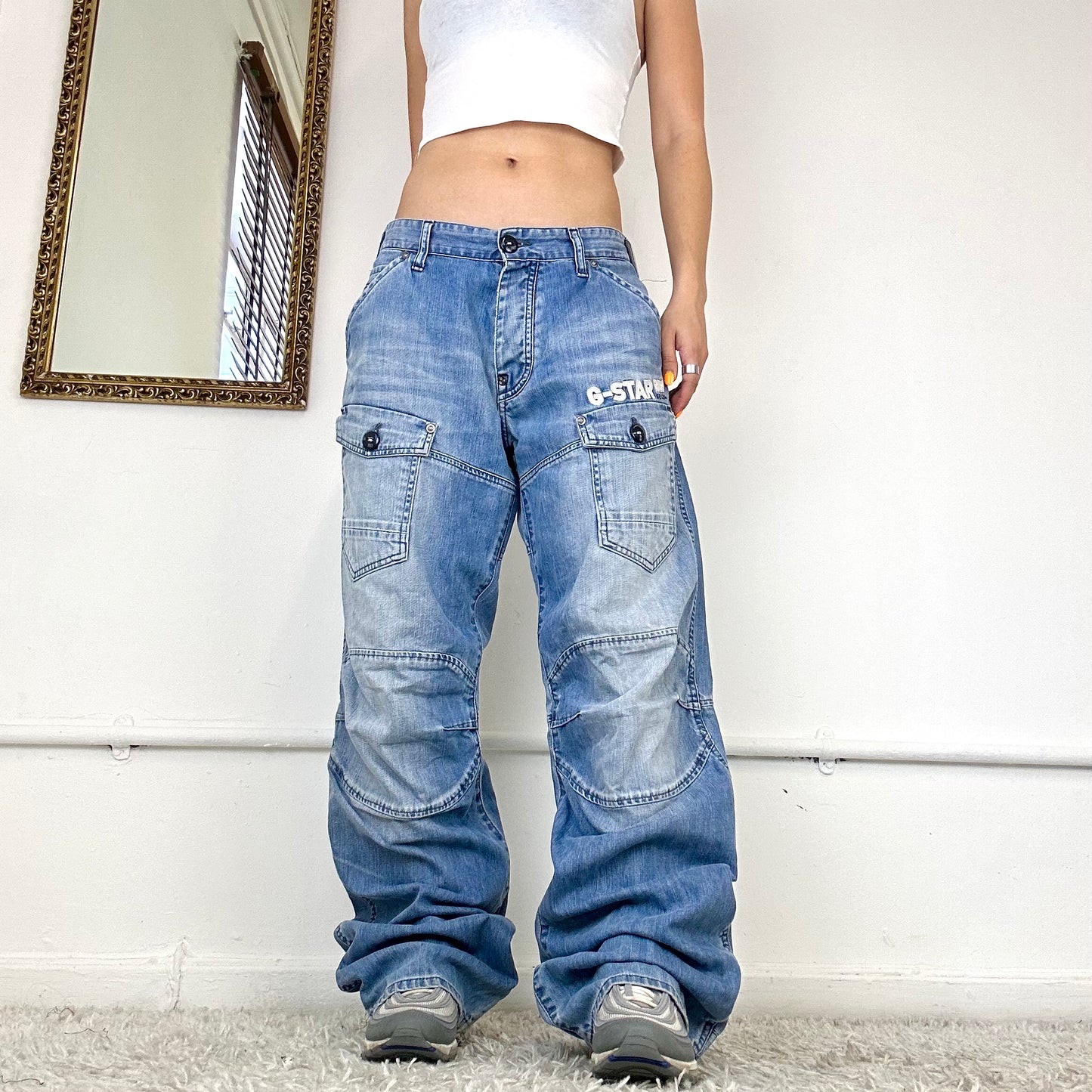 2000s g-star cargo jeans