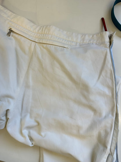 vintage off white prada cargo trousers