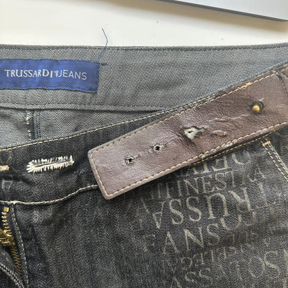 trussadi monogram jeans