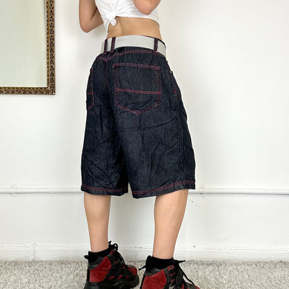 baggy denim skate shorts