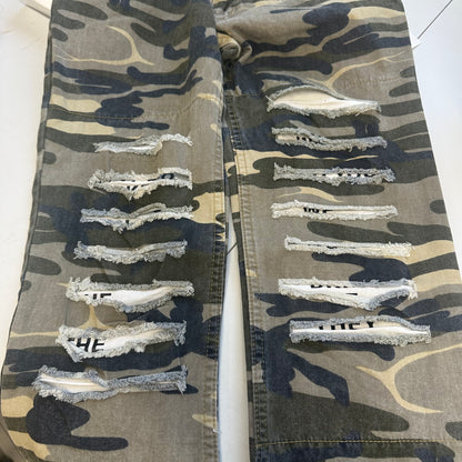 flared camo trouser by dolce & gabbana