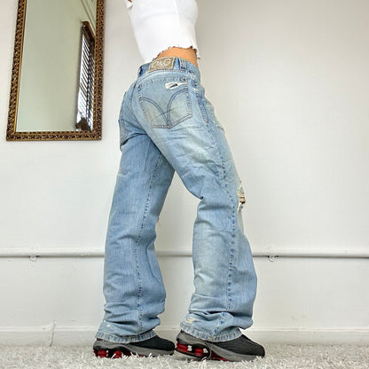 wide leg baggy cargo jeans from dolce & gabbana