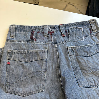 denim skate shorts