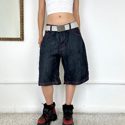 baggy denim skate shorts