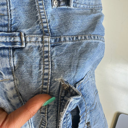 baggy denim shorts