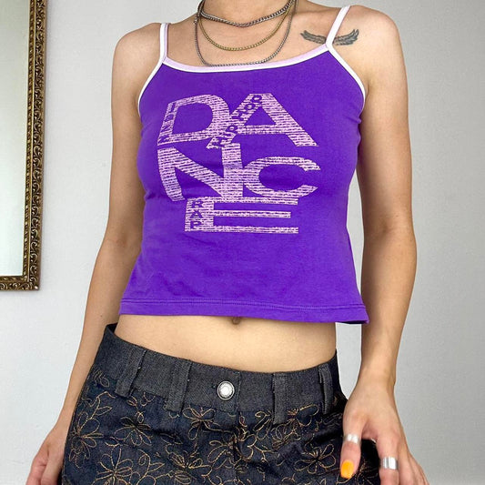 2000s purple cami top