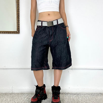 baggy denim skate shorts