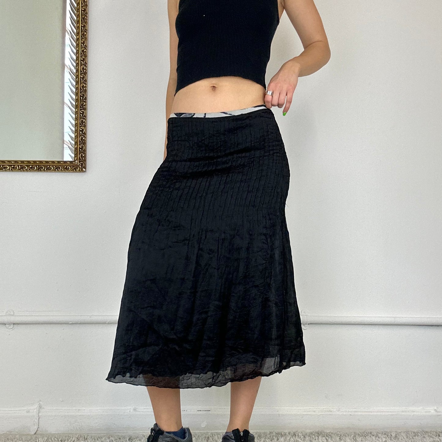 roberto cavalli silk midi skirt