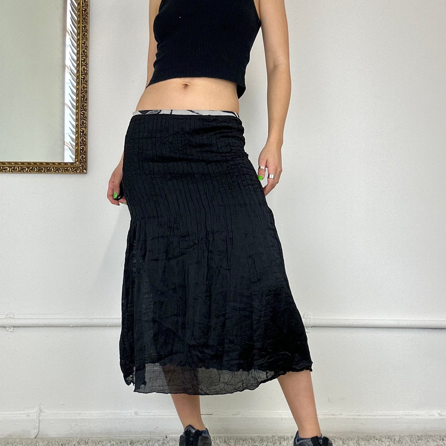 roberto cavalli silk midi skirt