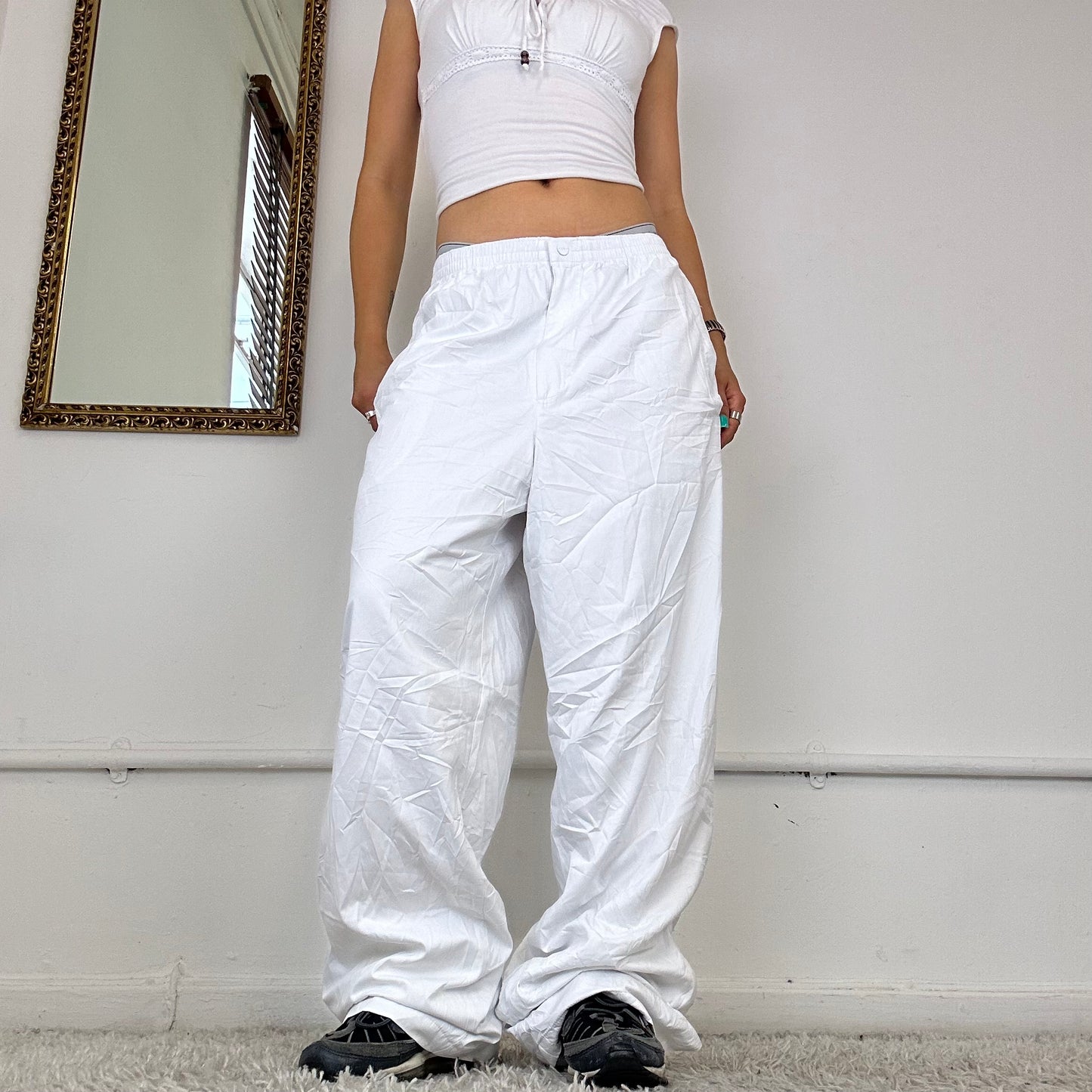 ralph lauren white cargo trousers