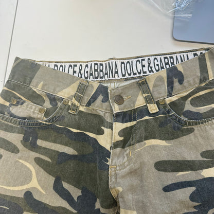 flared camo trouser by dolce & gabbana