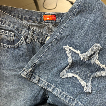 flared star jeans from fisbone