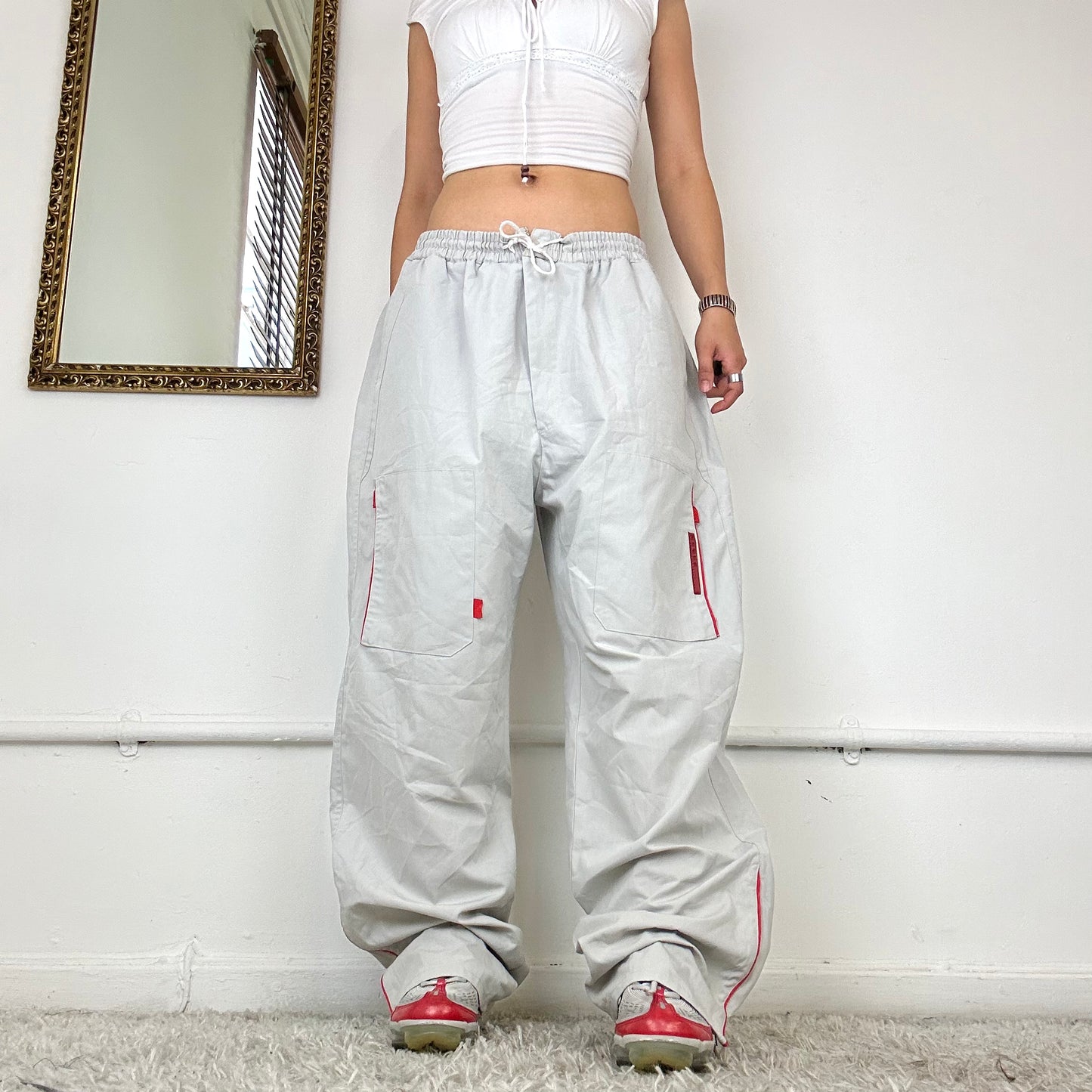 vintage prada cargo trousers