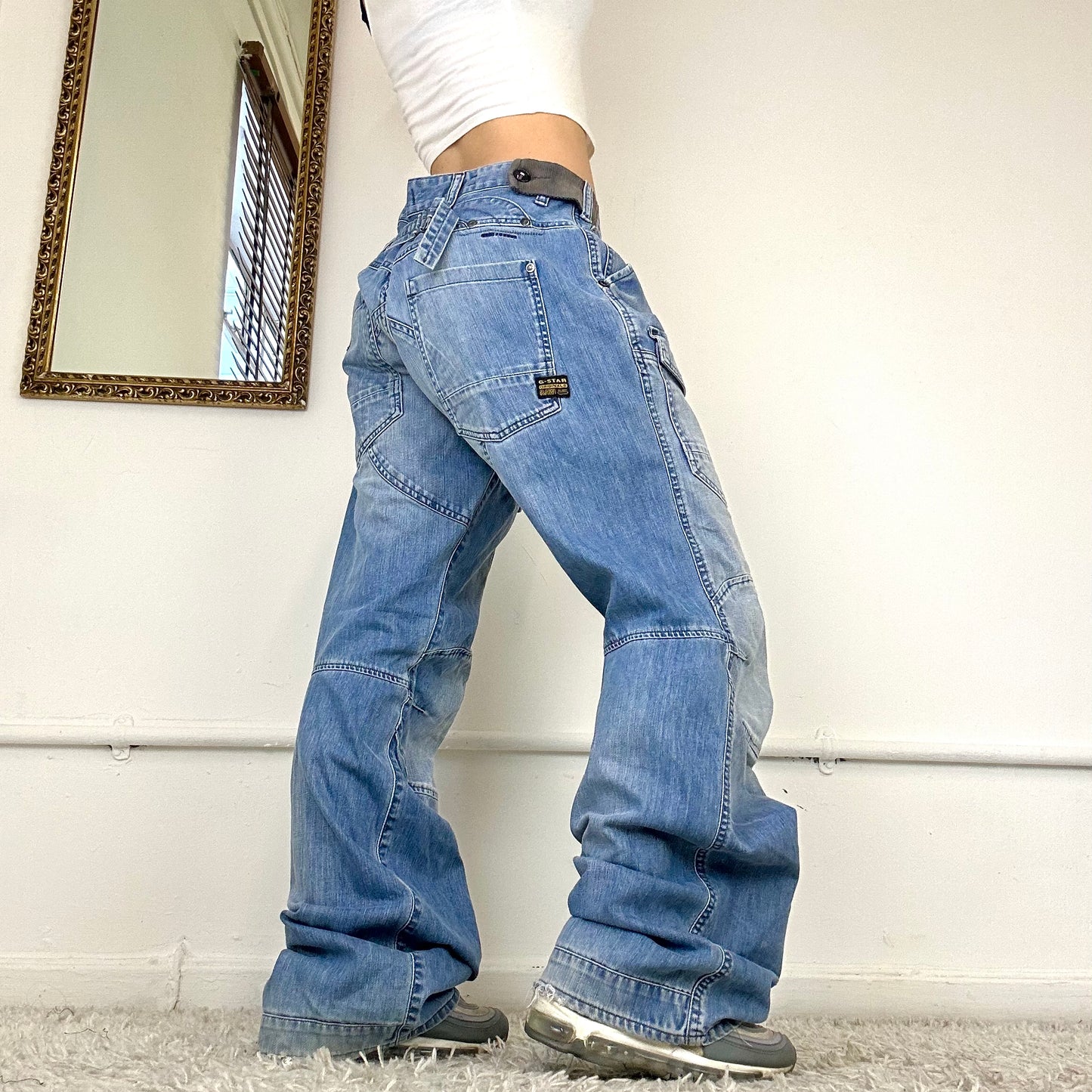 2000s g-star cargo jeans