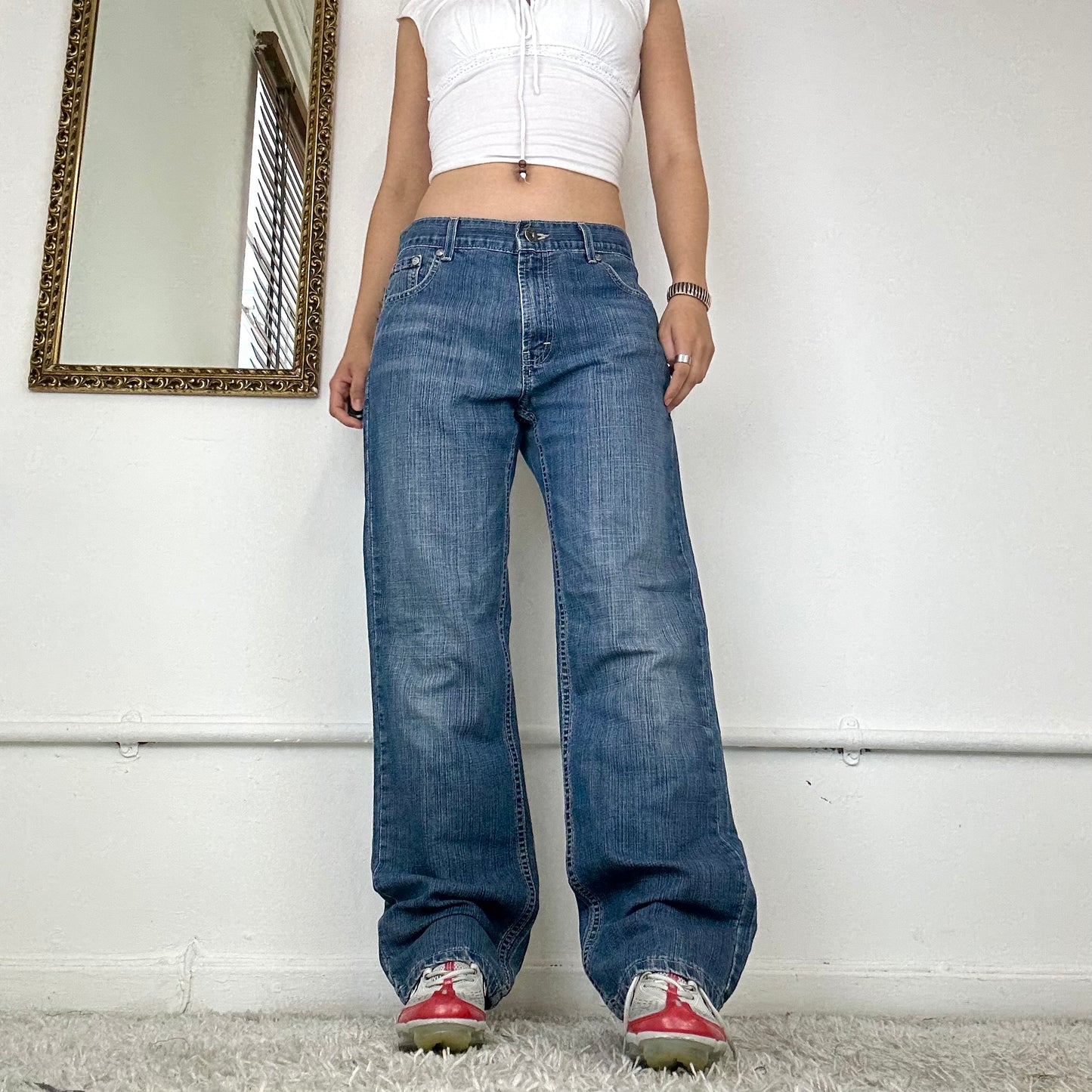 tommy hilfiger wide leg jeans