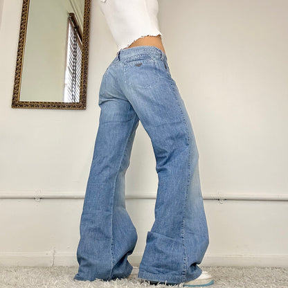 wide leg armani jeans