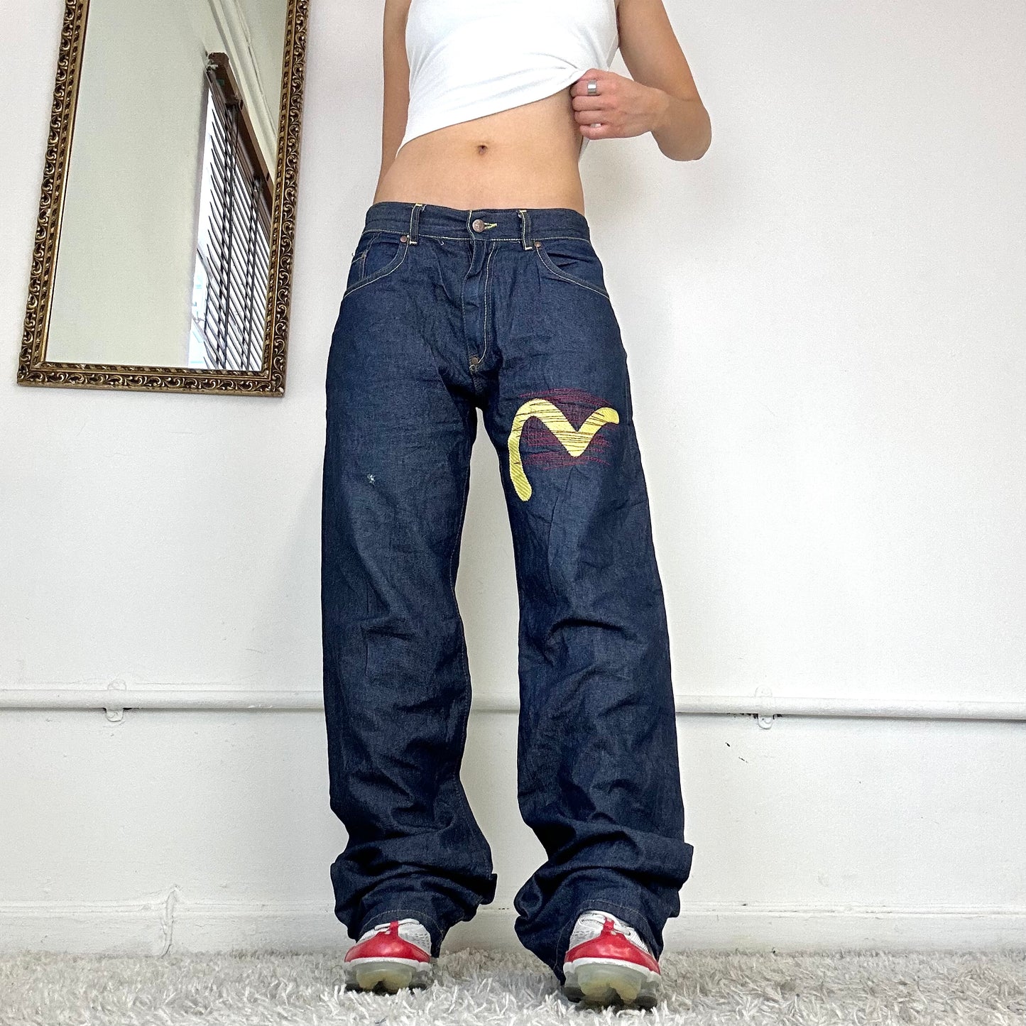 vintage evisu denim jeans