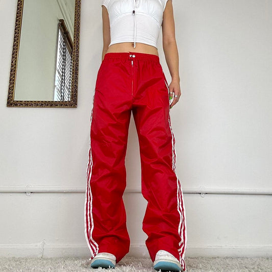 red adidas tracksuit bottoms