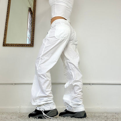 armani white cargo trousers