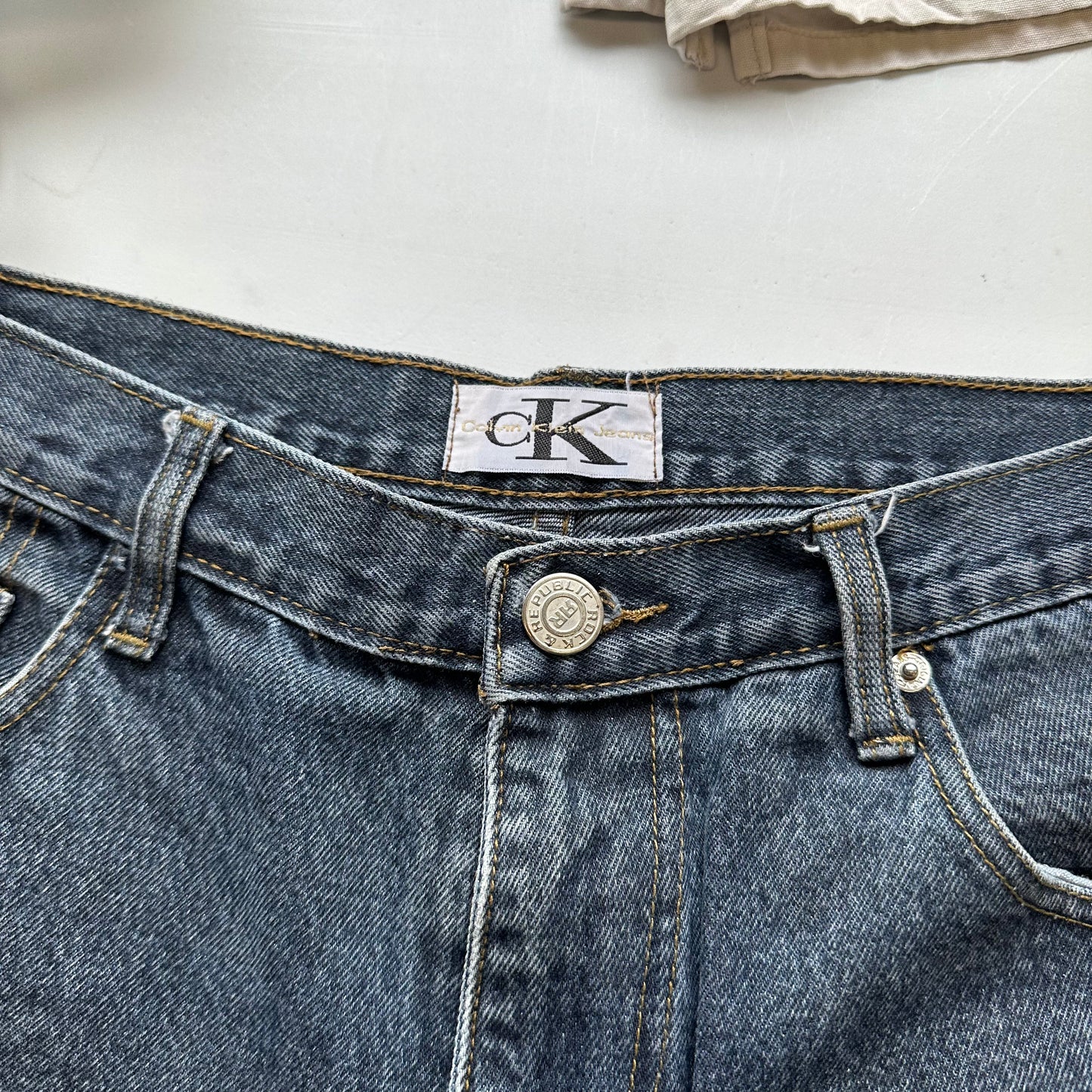 calvin klein baggy jeans