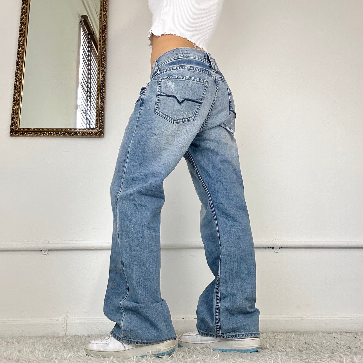 guess wide leg jeans