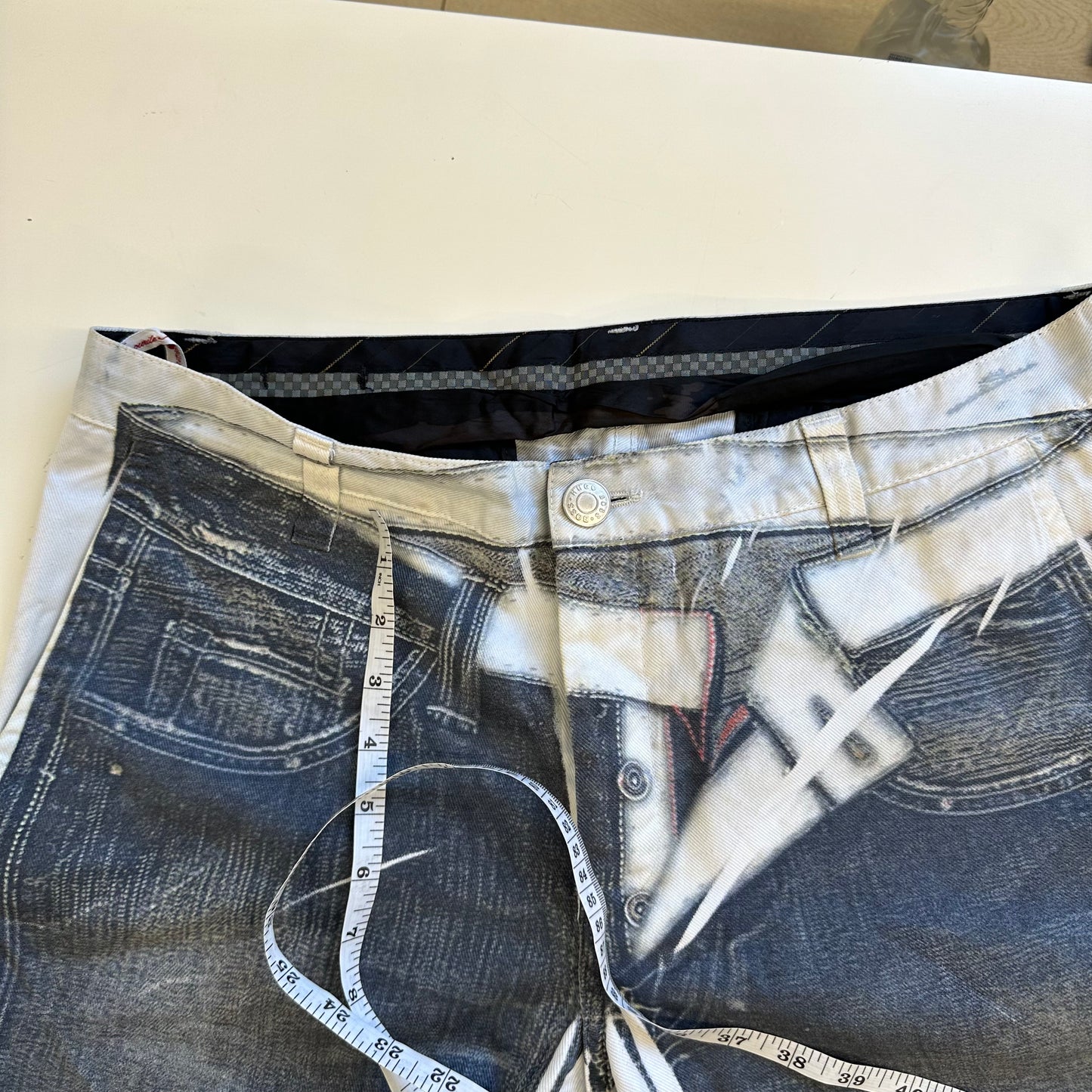 hugo boss graphic print jeans