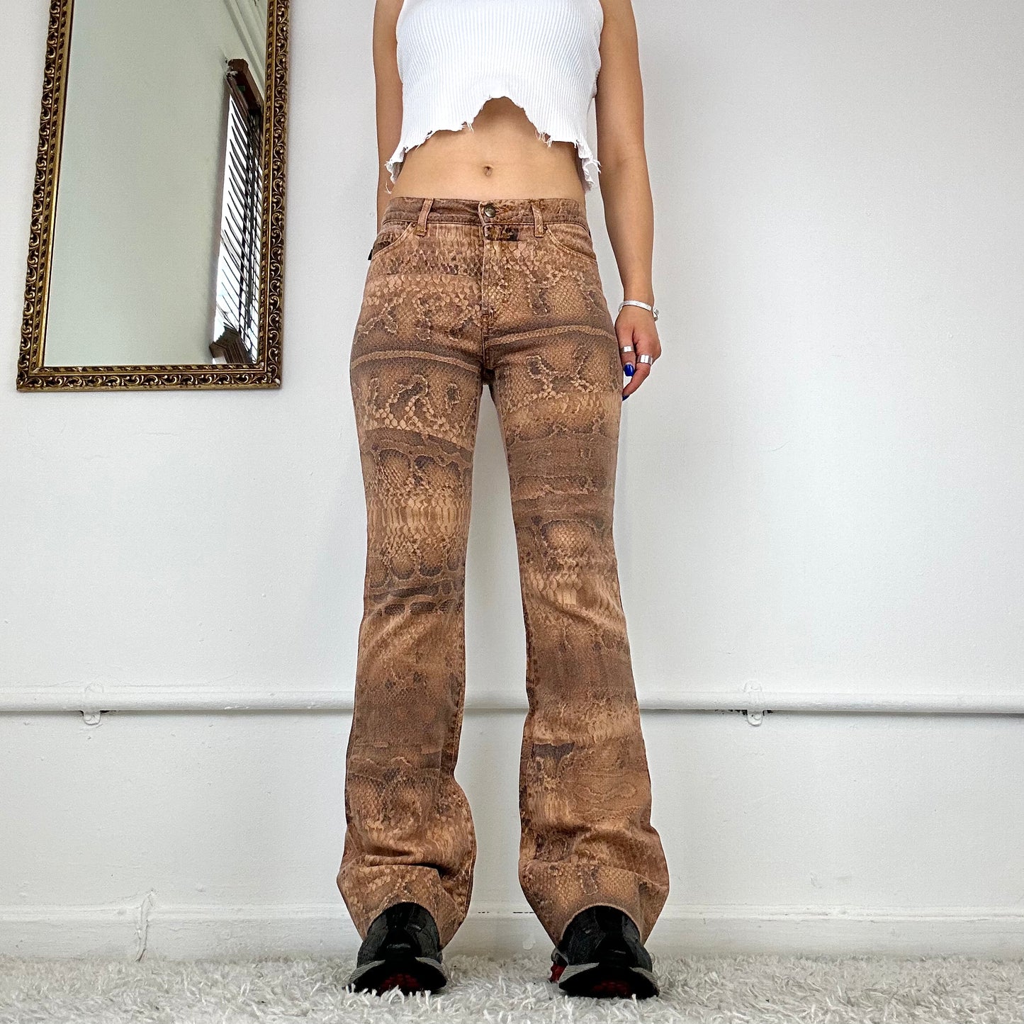 cavalli flared trousers