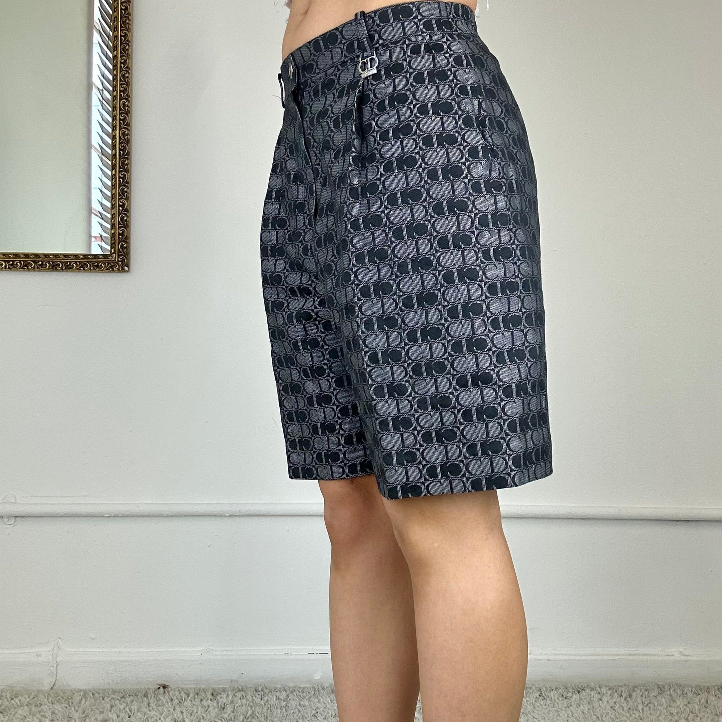 vintage dior monogram shorts