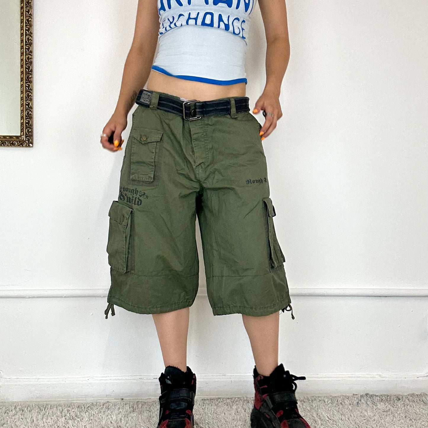 baggy skate cargo shorts