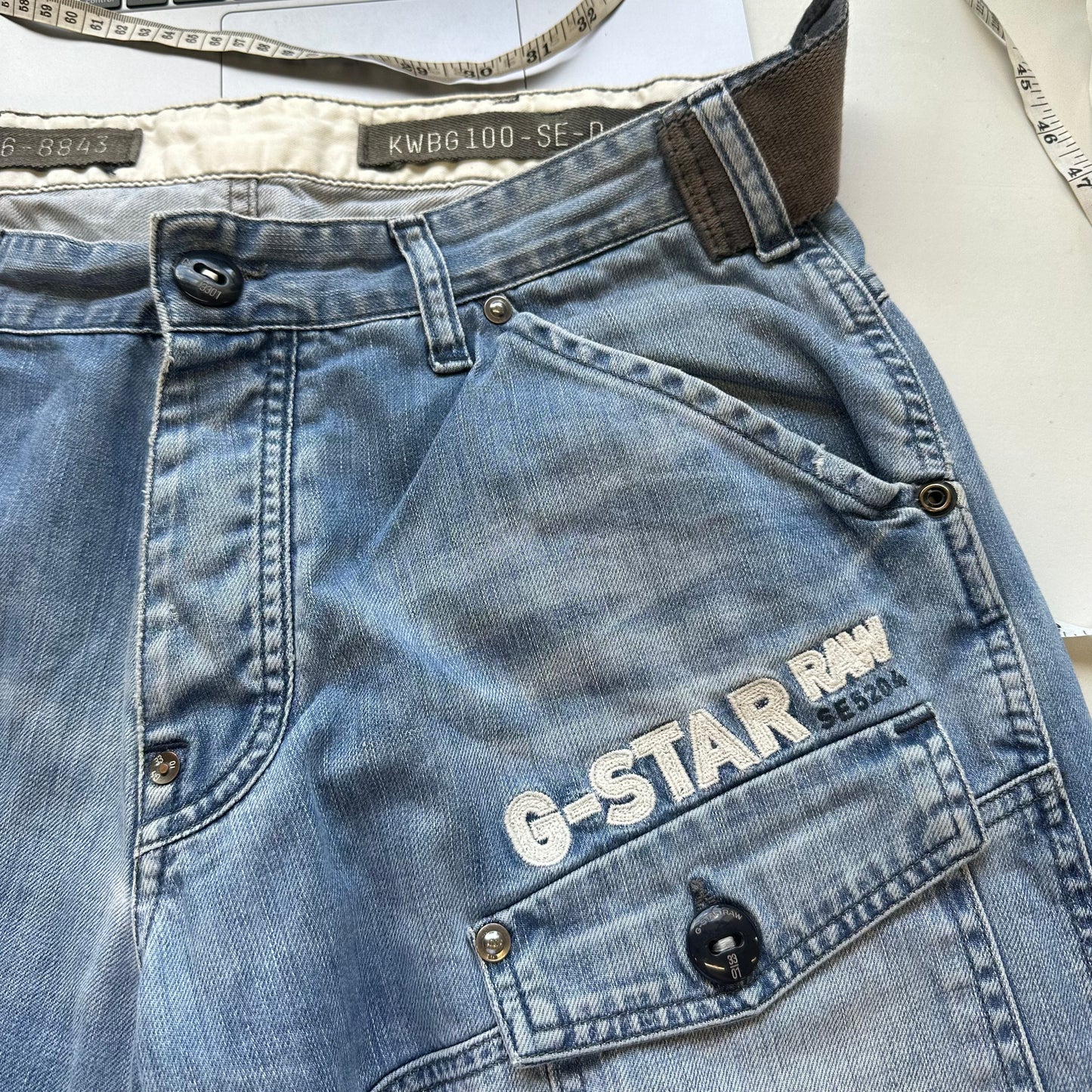 2000s g-star cargo jeans