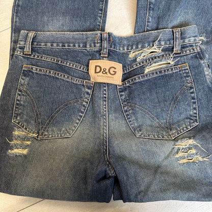 dolce & gabbana wide leg jeans