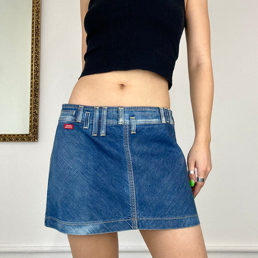 miss sixty denim mini skirt